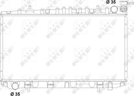 NRF 503497 - Radiator, engine cooling autospares.lv