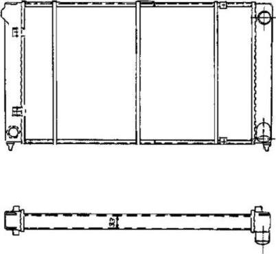 NRF 503003 - Radiator, engine cooling autospares.lv