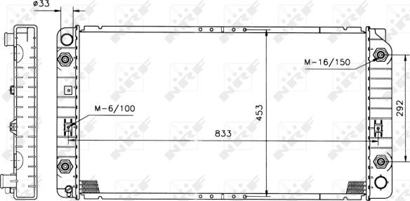 NRF 50212 - Radiator, engine cooling autospares.lv