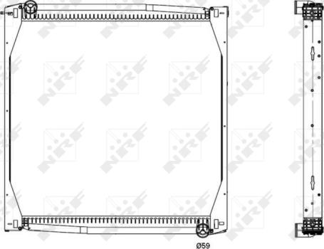 NRF 519587 - Radiator, engine cooling autospares.lv