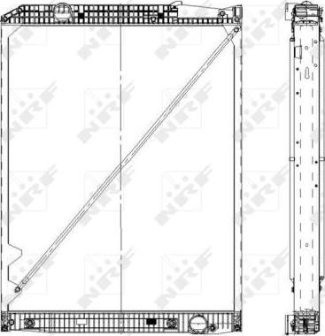 NRF 519578 - Radiator, engine cooling autospares.lv