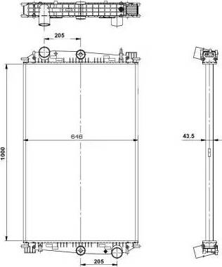 NRF 519600 - Radiator, engine cooling autospares.lv