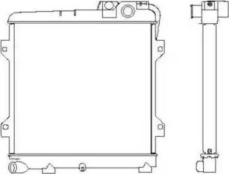 NRF 519734 - Radiator, engine cooling autospares.lv