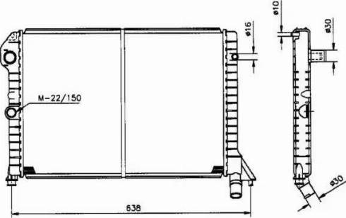 NRF 516990 - Radiator, engine cooling autospares.lv