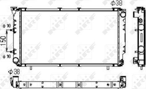 NRF 516671 - Radiator, engine cooling autospares.lv