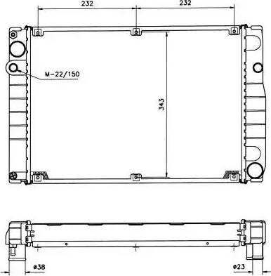 NRF 51366 - Radiator, engine cooling autospares.lv