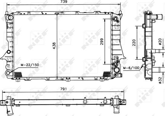 NRF 51319 - Radiator, engine cooling autospares.lv