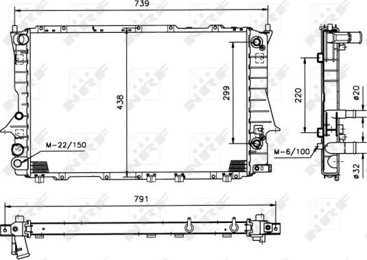 NRF 51317 - Radiator, engine cooling autospares.lv