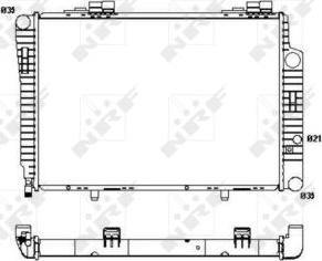 NRF 51286 - Radiator, engine cooling autospares.lv