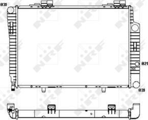 NRF 51286 - Radiator, engine cooling autospares.lv