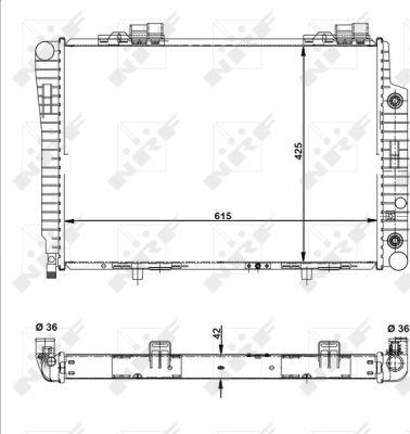 NRF 51281 - Radiator, engine cooling autospares.lv