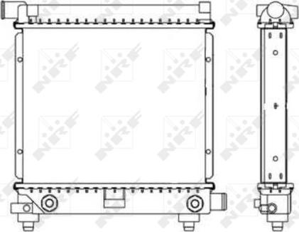 NRF 517662 - Radiator, engine cooling autospares.lv