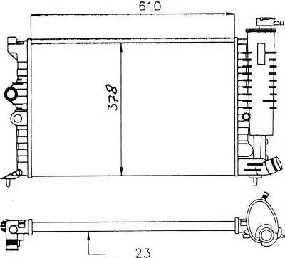 NRF 58913 - Radiator, engine cooling autospares.lv