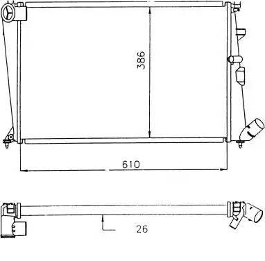 NRF 58917 - Radiator, engine cooling autospares.lv