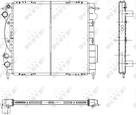 NRF 58934 - Radiator, engine cooling autospares.lv