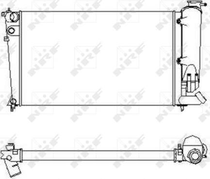 NRF 58922 - Radiator, engine cooling autospares.lv