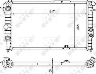 NRF 58973 - Radiator, engine cooling autospares.lv