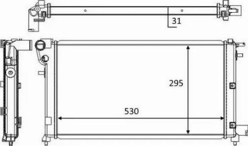 NRF 58465 - Radiator, engine cooling autospares.lv