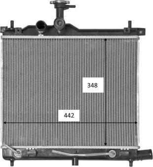 NRF 58460 - Radiator, engine cooling autospares.lv