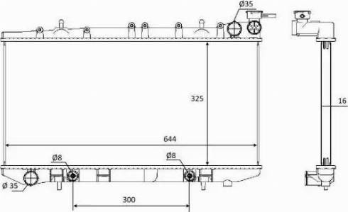 NRF 58478 - Radiator, engine cooling autospares.lv