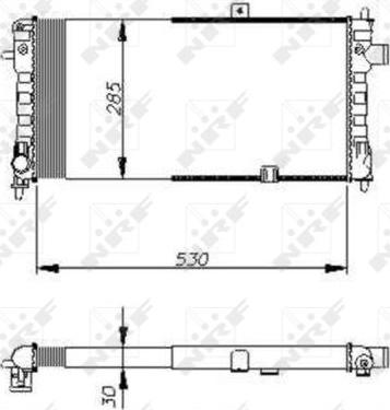 NRF 58675 - Radiator, engine cooling autospares.lv