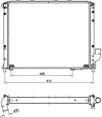 NRF 58005 - Radiator, engine cooling autospares.lv