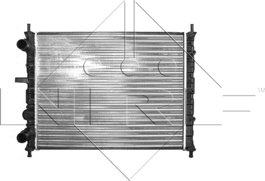 NRF 58017 - Radiator, engine cooling autospares.lv