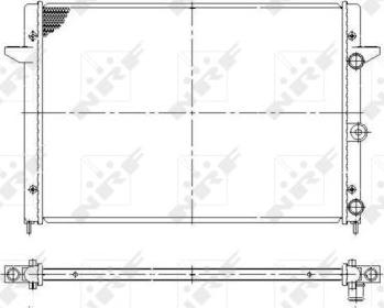 NRF 58027 - Radiator, engine cooling autospares.lv