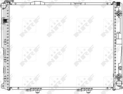 NRF 58156 - Radiator, engine cooling autospares.lv