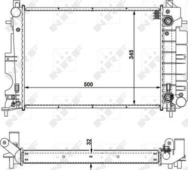 NRF 58109 - Radiator, engine cooling autospares.lv