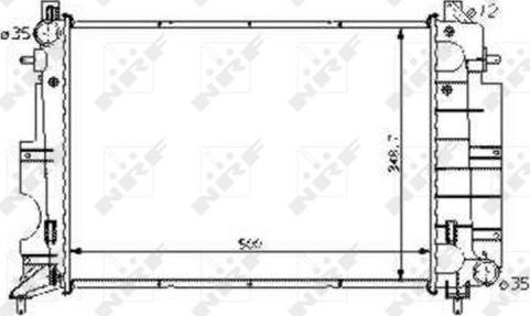 NRF 58108 - Radiator, engine cooling autospares.lv