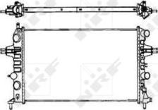 NRF 58176 - Radiator, engine cooling autospares.lv