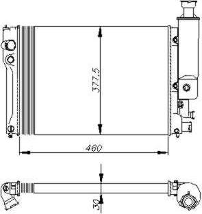 NRF 58886 - Radiator, engine cooling autospares.lv