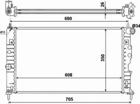 NRF 58368 - Radiator, engine cooling autospares.lv