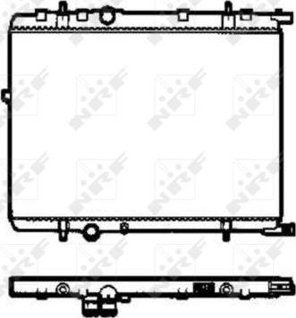 NRF 58306 - Radiator, engine cooling autospares.lv