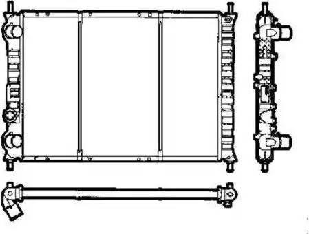 NRF 58302 - Radiator, engine cooling autospares.lv