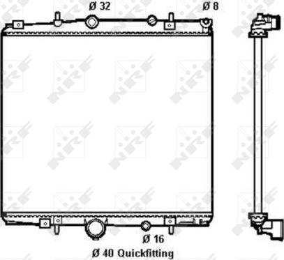 NRF 58313 - Radiator, engine cooling autospares.lv