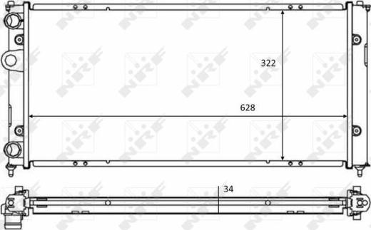 NRF 58386 - Radiator, engine cooling autospares.lv