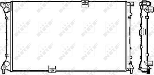 NRF 58330 - Radiator, engine cooling autospares.lv