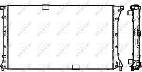 NRF 58331 - Radiator, engine cooling autospares.lv