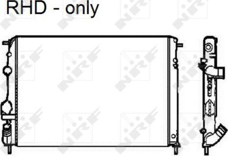 NRF 58326 - Radiator, engine cooling autospares.lv