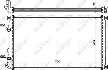 NRF 58321 - Radiator, engine cooling autospares.lv