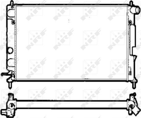 NRF 58290 - Radiator, engine cooling autospares.lv