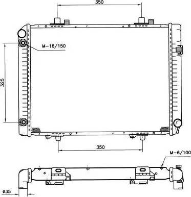 NRF 58208 - Radiator, engine cooling autospares.lv