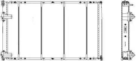 NRF 58214 - Radiator, engine cooling autospares.lv