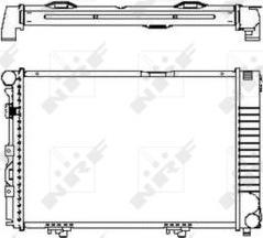 NRF 58719 - Radiator, engine cooling autospares.lv