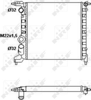 NRF 58783 - Radiator, engine cooling autospares.lv