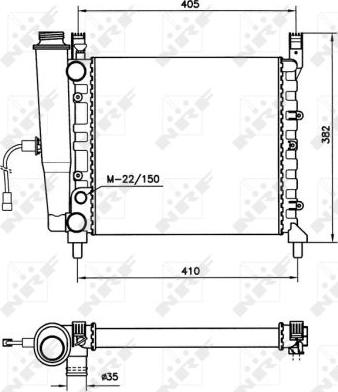 NRF 58731 - Radiator, engine cooling autospares.lv