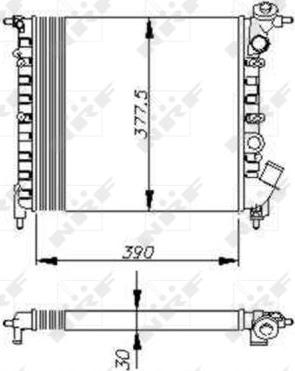 NRF 58771 - Radiator, engine cooling autospares.lv