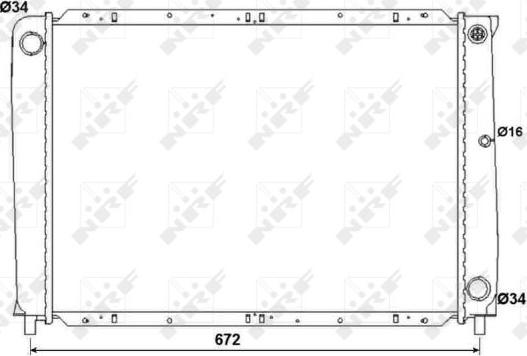 NRF 53995 - Radiator, engine cooling autospares.lv